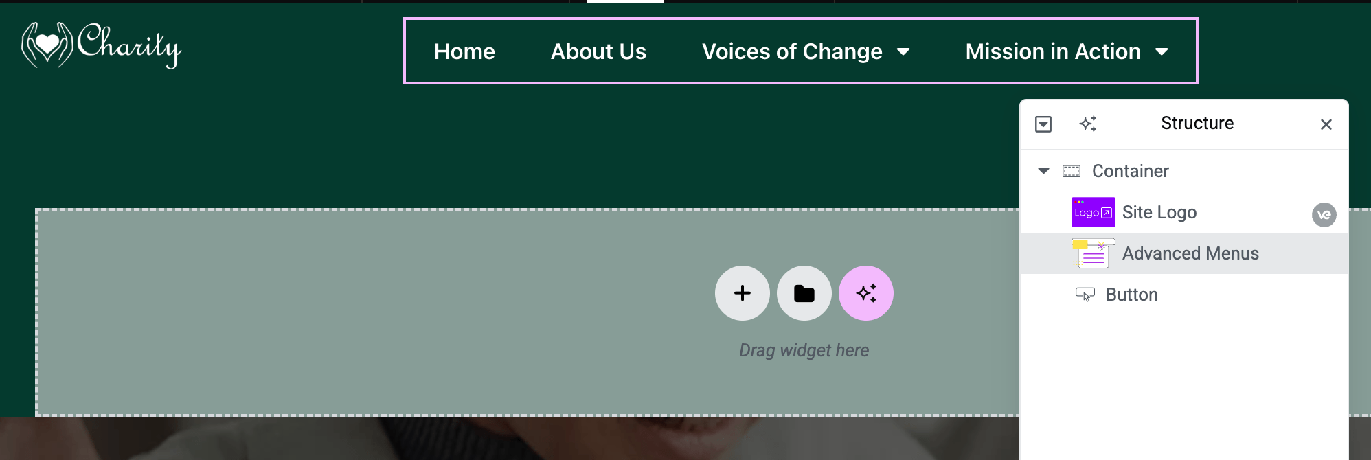 Advanced Menus Horizontal