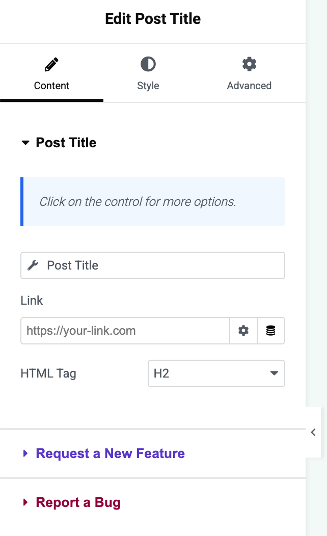 Post Title Widget