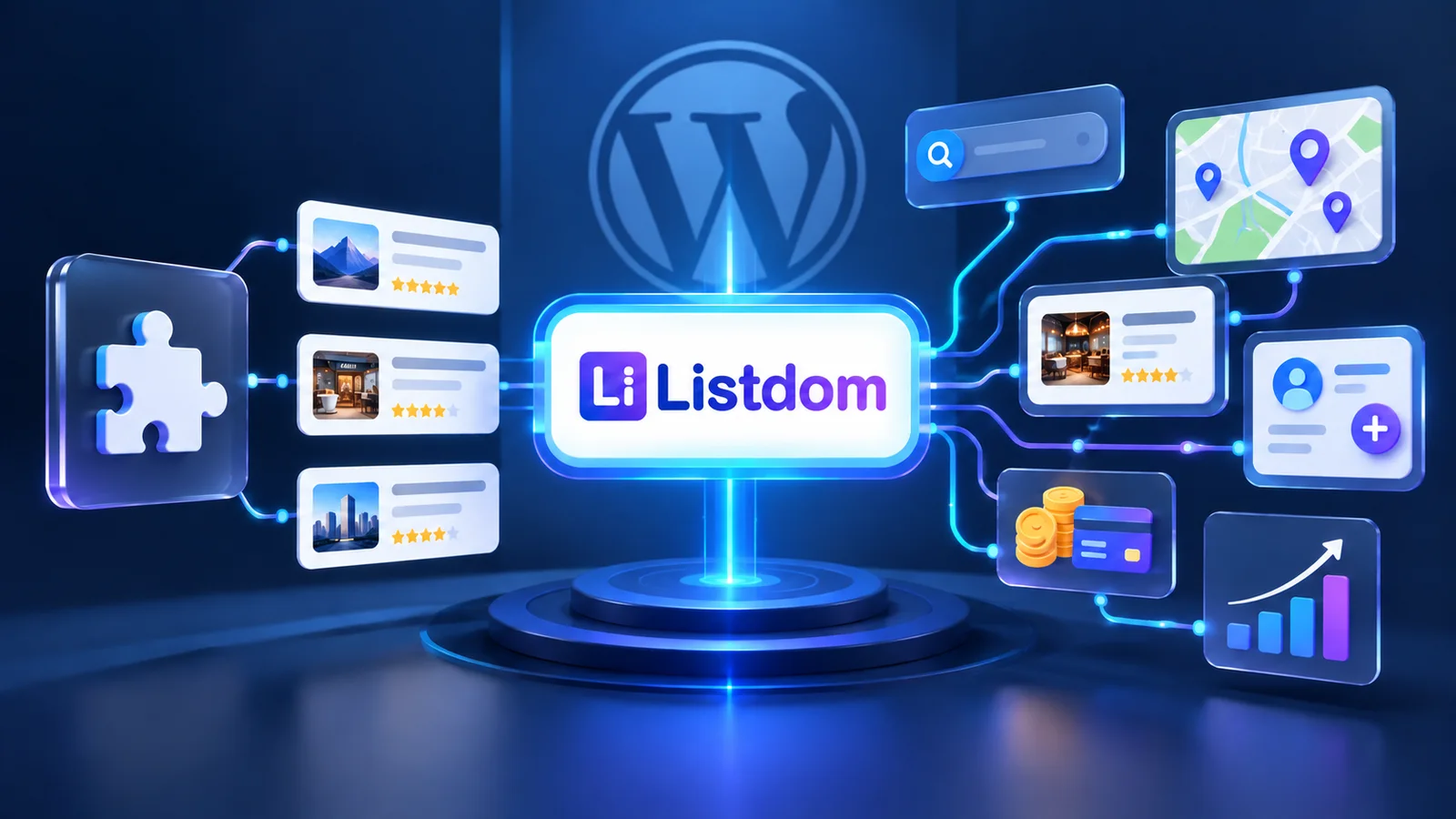 A modular directory system connecting WordPress listings, discovery, and business workflows