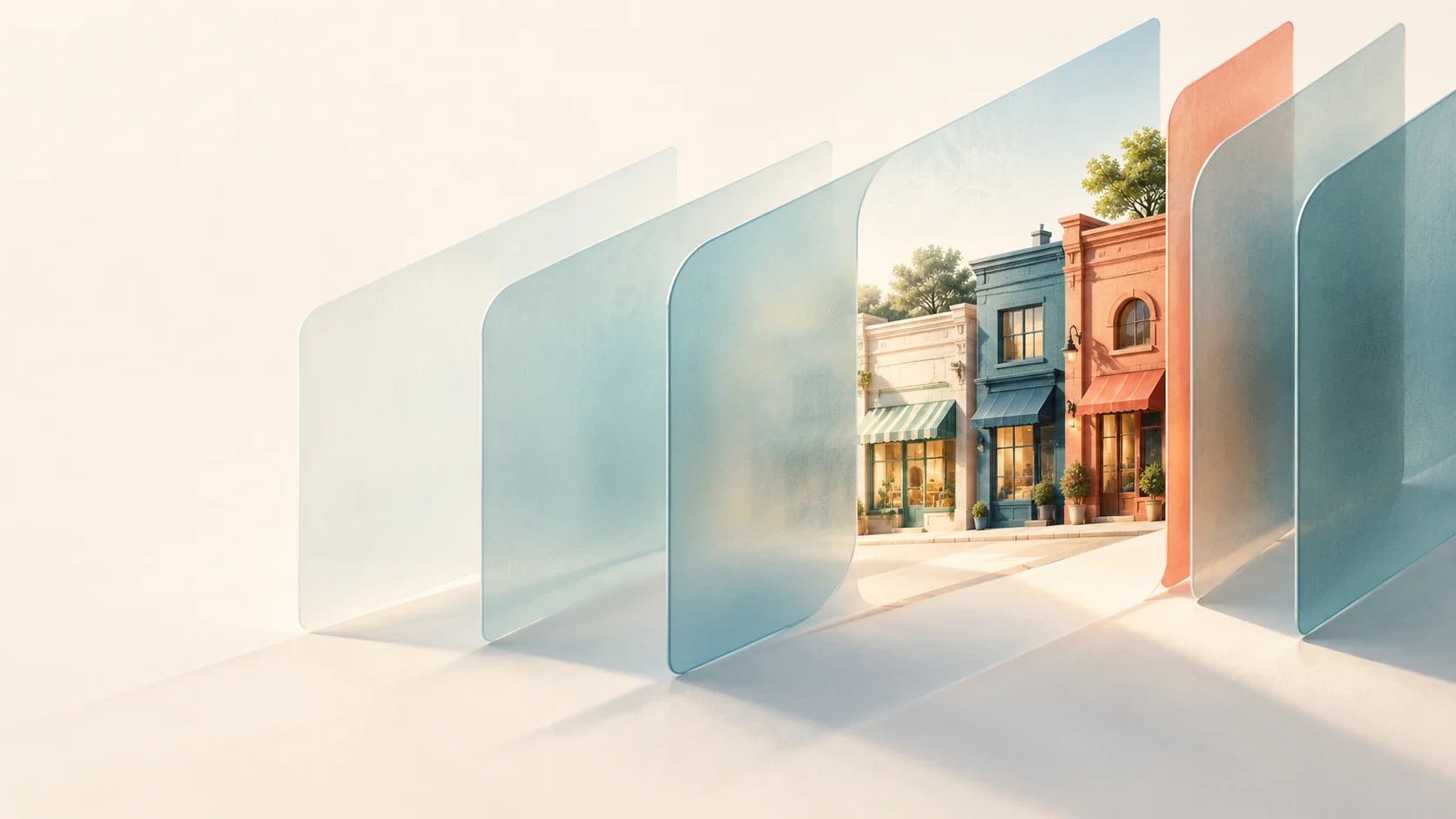 Layered search filters reveal a focused group of local storefronts.