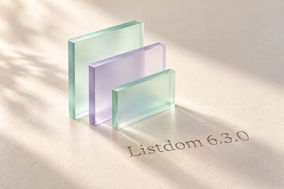 Listdom 6.3.0 release announcement